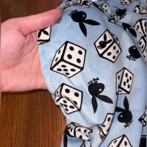 NWT-PLAYBOY Light Blue Dice Pattern Pajama Pants thumbnail 3