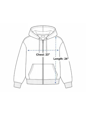 Electric & Rose Black Zip-Up Hoodie Drawstring Size L Cotton Blend Made In USA thumbnail 4