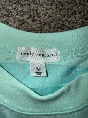 Southern Charm Simply Southern Live Happy Sparkle Pink Smiley Long Sleeve Pom Pom Jersey thumbnail 4
