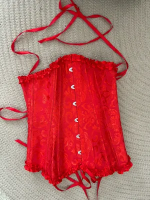 Red corset top thumbnail 1