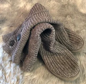 Knit button style ugg boots thumbnail 1