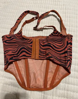 Urban Outfitters Out From Under Tiger Corset Top thumbnail 2