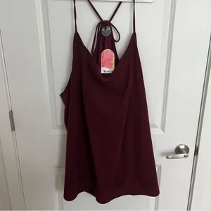 NEW Arula Burgundy Skirtall Dress Plus Size A / 1X NWT thumbnail 4