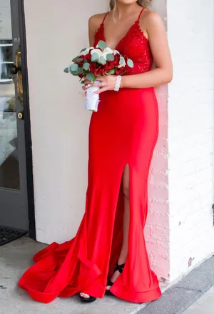 Alyce Paris Prom Dresses Red thumbnail 5