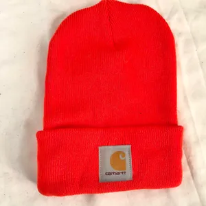 Carhartt Unisex Bright orange beanie winter cap hat streetwear thumbnail 2