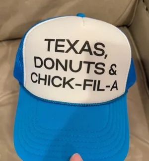 Custom fun Trucker hat! Texas, Donuts, & Chic thumbnail 1