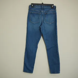 J. Crew Size 27 9" High-Rise Skinny Jeans Blue Excellent Medium Wash Denim thumbnail 5