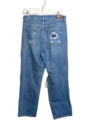 Light Wash Ripped Highest Rise 90’s Boyfriend Jeans thumbnail 6