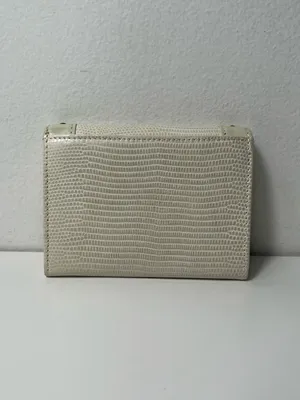 Swarovski Crystal Embellished Lizard Embossed Bifold Leather Wallet thumbnail 10