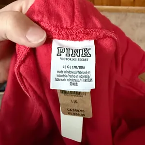 PINK Victoria's Secret pink lounge Sweatpants joggers size large NWT new era thumbnail 8