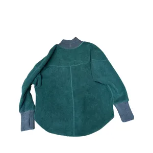 Free People FP Movement Moutain Dreamin Reversible Fleece Quarter Zip Green XS thumbnail 2
