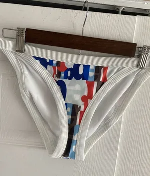 Aerie Women's Small White Bikini Bottom Surf Swim Vacation‎ thumbnail 1