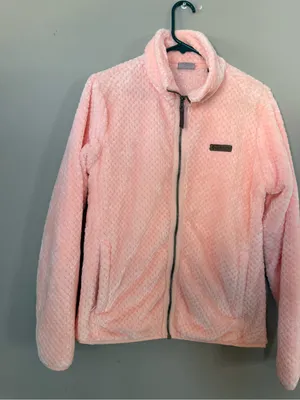 Columbia Cozy Pink Plush Full-Zip Jacket lg thumbnail 1