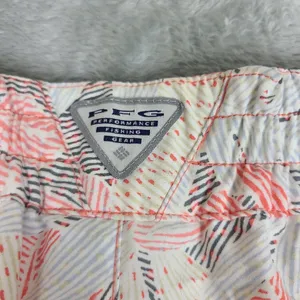 Columbia‎ PFG Tropical Print Shorts Women's Size Small Orange and White thumbnail 10