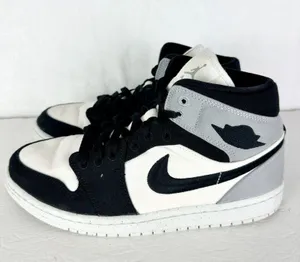 Nike Jordan 1 Mid SE Sail Light Steel Grey Size 9.5 DV0427-100 thumbnail 1