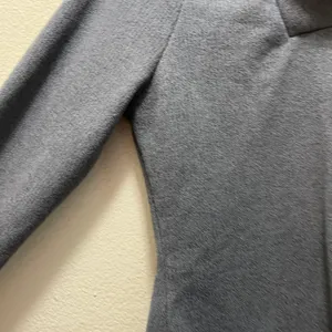 REI Sweater Heather Gray Shawl Collar Long Sleeve Pullover Fleece Sz M thumbnail 6