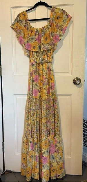 Vici You Glow Girl Floral Off The Shoulder Maxi Dress thumbnail 5