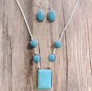 Santa Rosa Turquoise Necklace/Earrings thumbnail 3