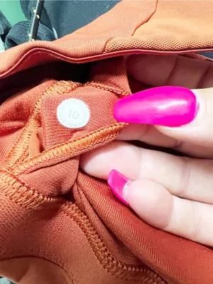 lululemon athletica Burnt Orange Racerback bra closure Sports Bra thumbnail 8