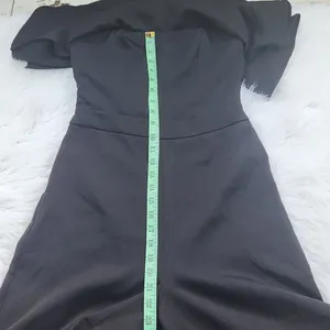 DO+BE -714 Strapless Jumpsuit‎ Wide Leg Ruffle Sexy Back Stretchy Black Small thumbnail 12