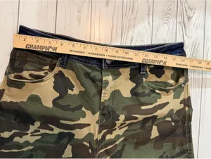 Risen Jeans Camo Wide Leg High Rise Stretch Pants Size 15/32 Y2K thumbnail 8
