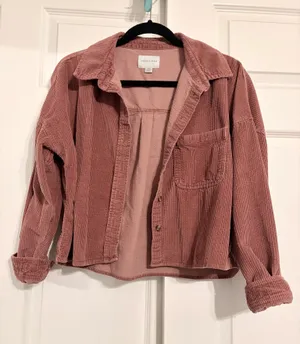 Corduroy Button-Up American Eagle thumbnail 1