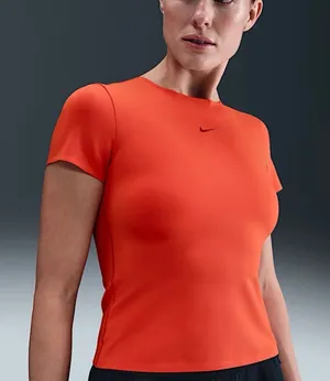 NWT NIKE Form Short-Sleeve Top Jersey Picante Red thumbnail 1