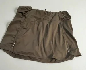 Athleta XL Brown Ruched Active Skort With Built-In Shorts &‎ Side Slits thumbnail 1