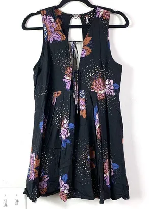 Free People Lovely Day Floral Tunic Swing Dress-S thumbnail 2