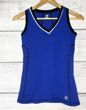 Thriv Blue Sleeveless Sporty Athletic Top Size Small thumbnail 1
