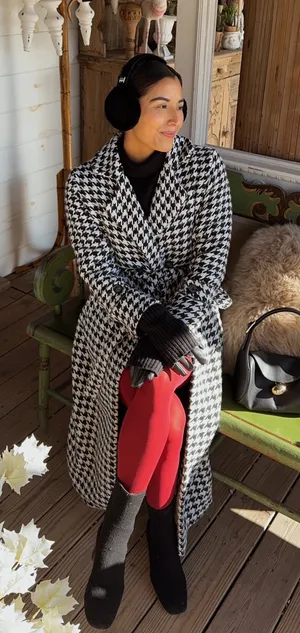 Houndstooth Peacoat thumbnail 1