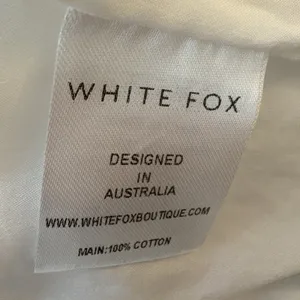 White Fox Where Have You Been Crop Top White Eyelet Tank 100% Cotton Size Large thumbnail 5