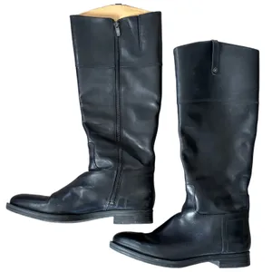 Enzo Angiolini Black Leather Eaellerby‎ Riding Boots Sz 10 Equestrian Preppy thumbnail 1