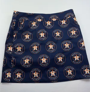 Houston Astros Loudmouth Chino Skort Golf Women's Size 6 Blue‎ thumbnail 1