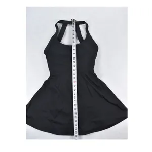 Halara Black Halter Neck Open Back Active Dress Twist Detail Small thumbnail 10