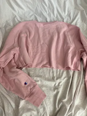 Champion pink cropped crewneck thumbnail 9