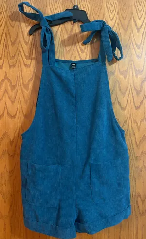 SheIn Women’s Corduroy Romper Overalls thumbnail 1