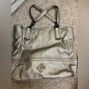 Simply Vera metallic grey purse Gray thumbnail 2