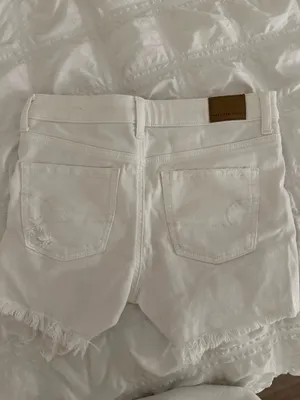 White American Eagle Ripped Jean Shorts thumbnail 2
