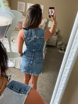 ZARA Denim Dress thumbnail 3