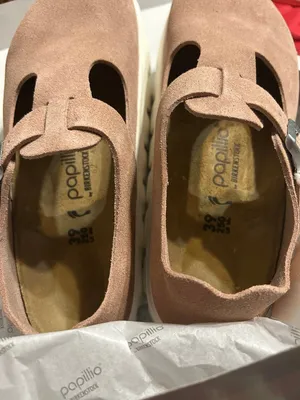 PAPILLIO by BIRKENSTOCK Mary Jane pink leather platform shoes women’s eur 39 new thumbnail 3