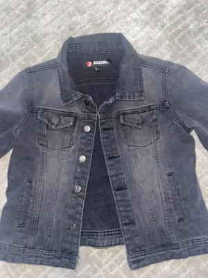 Black Jean Jacket Size XS thumbnail 3