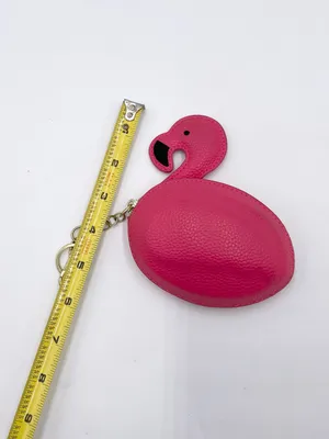 Bath and Body Works Pink Flamingo Key Chain Coin Purse Bag Charm Accessory thumbnail 9
