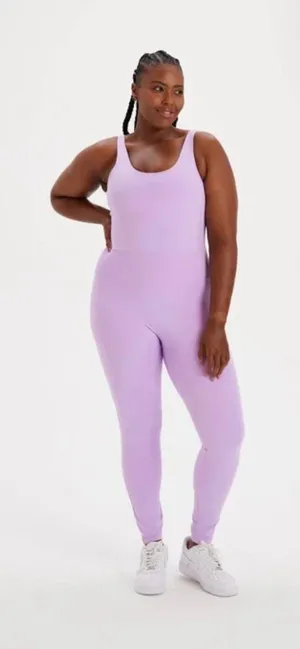 Girlfriend Collective- Lilac Scoop Unitard thumbnail 1