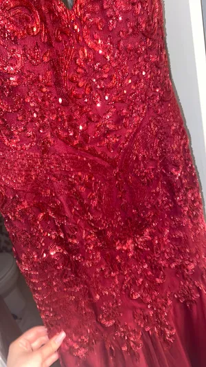 Prom Dresss Red Size 12 thumbnail 3
