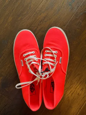 Vans women’s 8.5 shoes neon pink/orange thumbnail 2