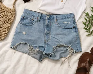 Levi’s 501 Distressed High Rise Denim Shorts | W31 thumbnail 1
