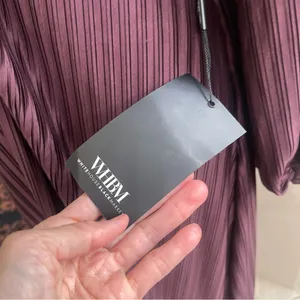 White House | Black Market NWT Sz 0P Burgundy Pleated Cutout‎ Maxi Dress w. Chain Orig Price $250 thumbnail 14