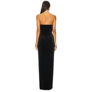 Amanda Uprichard x REVOLVE Wolfe Gown in Black Small New Womens Maxi Dress thumbnail 2