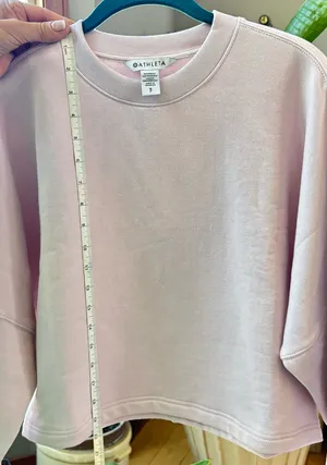 Athleta crop sweatshirt Pink thumbnail 4